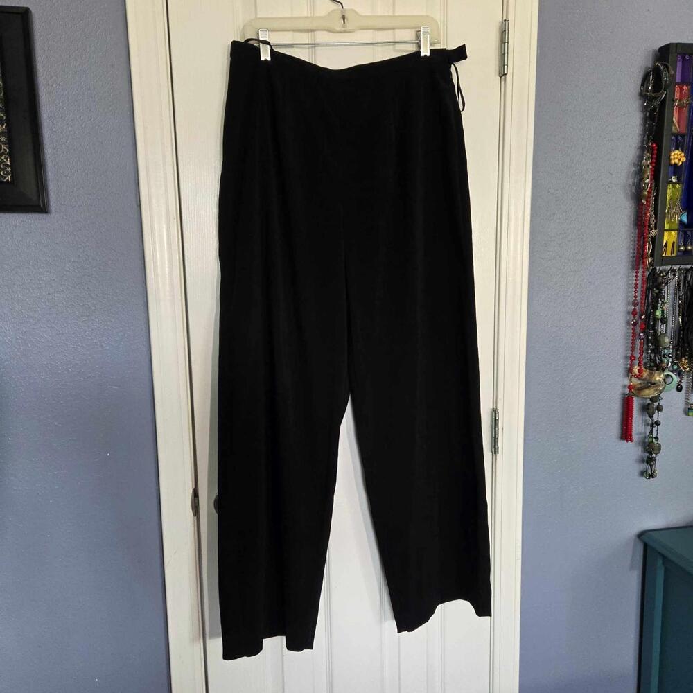 Vintage Amanda Smith 14 Wide Lego Gaucho Cropped Pants 90s 2000s Work Pants